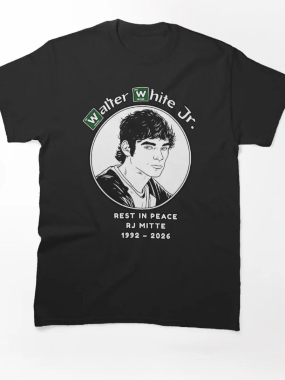 RJ Mitte Walter White jr RIP 1992-2026 Classic T-Shirt